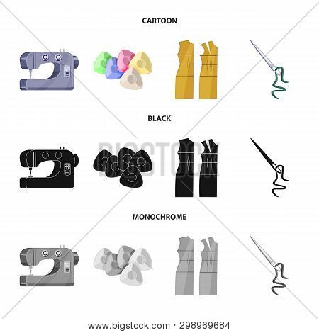 Vector Illustration Of Craft And Handcraft Symbol. Collection Of Craft And Industry Stock Symbol For
