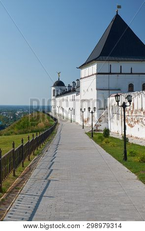 The View Of The Eastern Wall Of Tobolsk Kremlin With The Eastern Square Tower, South-eastern Round T