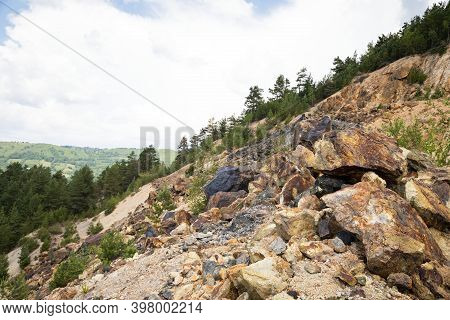 Scenic Picture Of Beautiful Nature In The Apuseni Mountains , Transylvania On Summertime