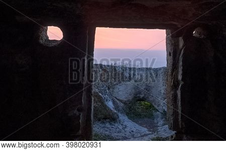 A Ancient Caves In The Crimean Mountains.