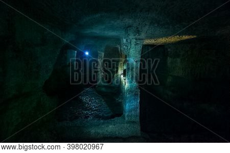 A Ancient Caves In The Crimean Mountains.