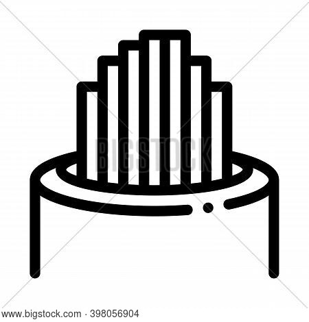 Cable With Conductors Black Icon Vector. Cable With Conductors Sign. Isolated Symbol Illustration