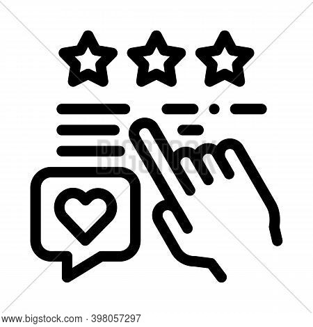 Review Copany Service Or Product Black Icon Vector. Review Copany Service Or Product Sign. Isolated 