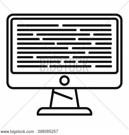 Testing Software Performance Icon. Outline Testing Software Performance Vector Icon For Web Design I