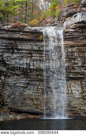 A Close-up View Of Awosting Falls In Lake Minnewaska State Park Near New Paltz New York.