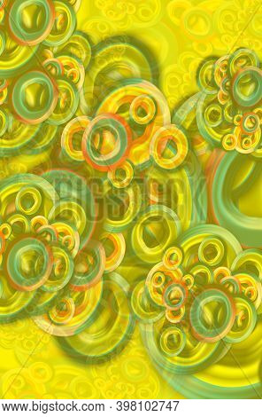 Digitally Generated Image Of Motin Colorfull Background Light And Stripes Moving Fast Over Compassio