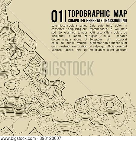 Grey Contours Vector Topography. Geographic Mountain Topography Vector Illustration. Topographic Pat