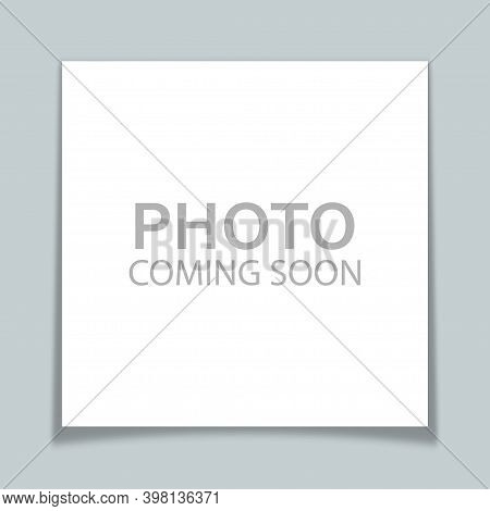 Photo Coming Soon, Empty Baner. Vector Poster Illustration
