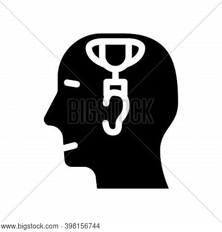 Sport Psychology Glyph Icon Vector Illustration Black