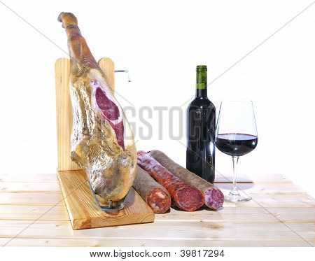 Španělské Iberian šunky.