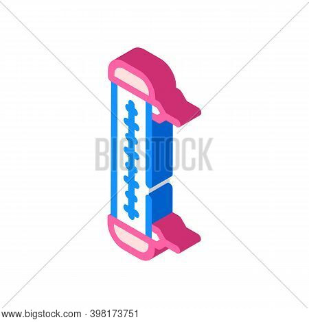 Window Thermometer Isometric Icon Vector Illustration Color
