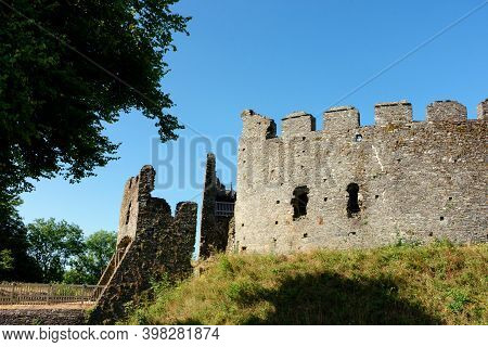 Restormel Castle Near Lostwithiel . This Is One Of The Four Chief Norman Castles Of Cornwall. The Ca