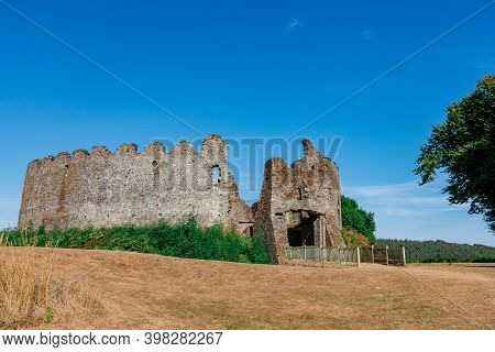 Restormel Castle Near Lostwithiel . This Is One Of The Four Chief Norman Castles Of Cornwall. The Ca