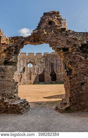 Restormel Castle Near Lostwithiel . This Is One Of The Four Chief Norman Castles Of Cornwall. The Ca
