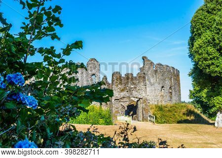 Restormel Castle Near Lostwithiel . This Is One Of The Four Chief Norman Castles Of Cornwall. The Ca