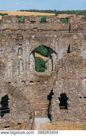 Restormel Castle Near Lostwithiel . This Is One Of The Four Chief Norman Castles Of Cornwall. The Ca