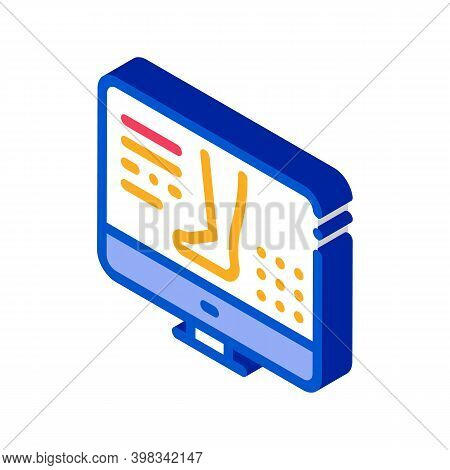 Symptomps Varicose Veins Web Site Color Icon Vector. Isometric Symptomps Varicose Veins Web Site Sig