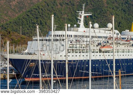 Marmaris,turkey November 2020: Blue Sapphire Is Cruise Ship Owned And Operated Anex Tour. Was Sold T