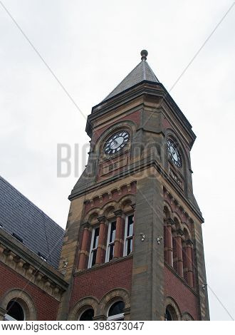 Southport, Merseyside, United Kingdom - 9 September 2020: The Tower Of The Old Lord Street Railway S