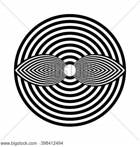 Abstract Geometric Circle Design Element. Vector Art.