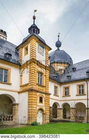 Palace (schloss) Seehof Was Built From 1684 To 1695 Near Bamberg, Germany. Courtyard