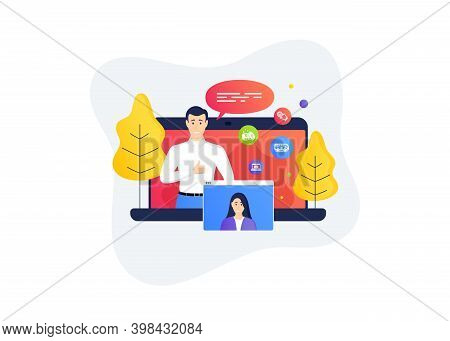 Touchscreen Gesture, Bus Tour And Bitcoin Icons Simple Set. Remote Work Banner. Home Education Class