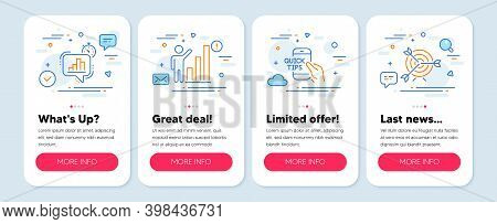 Set Of Education Icons, Such As Graph Chart, Education, Statistics Timer Symbols. Mobile Screen Mock