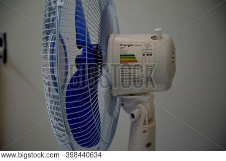 Salvador, Bahia Brazil - October 27, 2020: Procel Seal That Certifies Fans On The Appliance\'s Elect