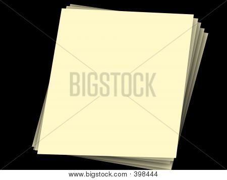 Stack Of Papers On Black