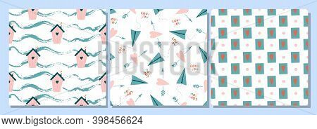Cute Seamless Pattern Fabric In Modern Style On White Background. Modern Vector Illustration. Elegan