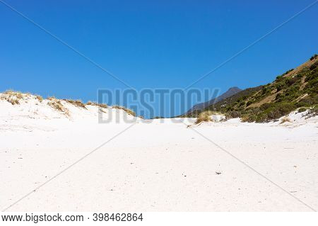 Coastal Sand Dune Landscape Of Fish Hoek, Cape Town