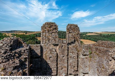 Restormel Castle Near Lostwithiel . This Is One Of The Four Chief Norman Castles Of Cornwall. The Ca