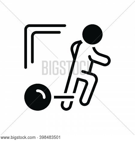 Black Solid Icon For Burden Load Overload Fetter Bilbo Gyve Run
