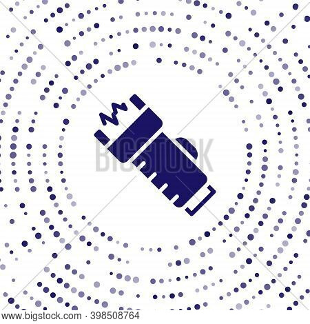 Blue Police Electric Shocker Icon Isolated On White Background. Shocker For Protection. Taser Is An 