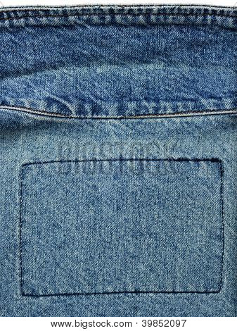 Slidte Denim jakke Close-up