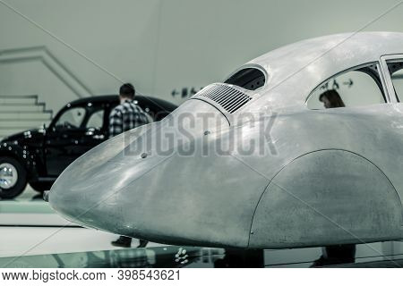 Stuttgart, Germany 6 March 2020: Back Side Of 1939 Porsche Type 64 (typ 64) At Porsche Museum. The B