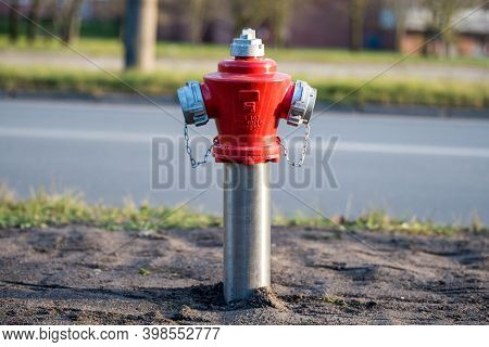 Red Fire Hidrant For Emergency Fire Access