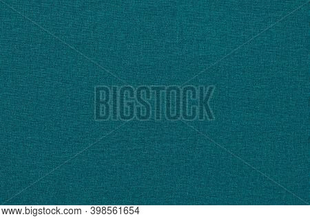 Jade Color Background With A Textured Surface, Fabric.