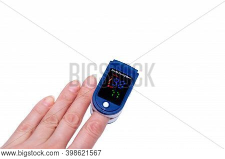 Pulse Oximeter Used To Measure Pulse Rate And Oxygen Levels