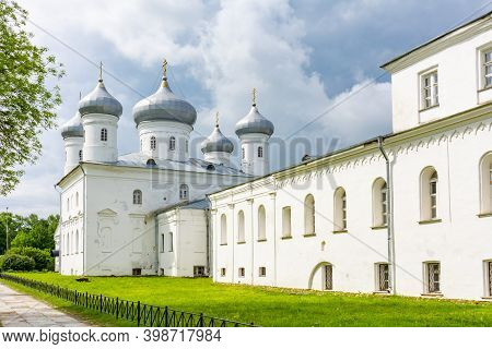 St. George's (yuriev) Male Monastery Outside Veliky Novgorod, Russia