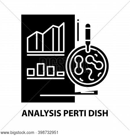 Analysis Perti Dish Icon, Black Vector Sign With Editable Strokes, Concept Illustration