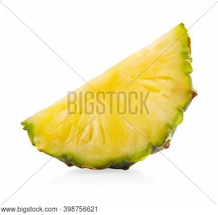 Pineapple. Pineapple Slices Isolated On White Background