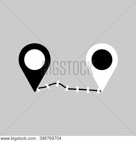 Geo Icons Gps. Pin Vector Stock Illustration Isolated. Eps10