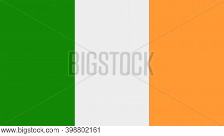 National Flag Of Ireland, European Country Flag.