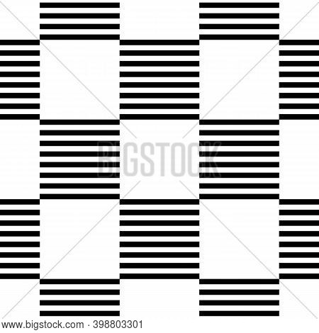 Geometric Ornate. Checks Seamless Pattern. Checkered Ornament. Squares Illustration. Tiles Wallpaper