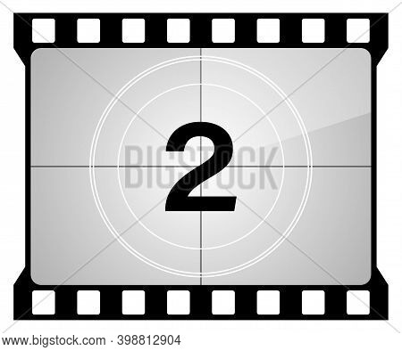 A Classic Movie Countdown Frame At The Number Two.