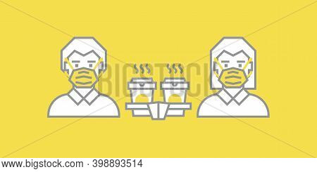 Coffee To Go In Trendy Colors 2021 Gray And Yellow