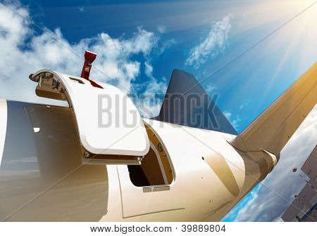 offene TÃ¼r im jet