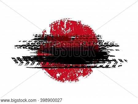 Grunge Off-road Post And Quality Stamp. Automotive Element Useful For Banner, Sign, Logo, Icon, Labe