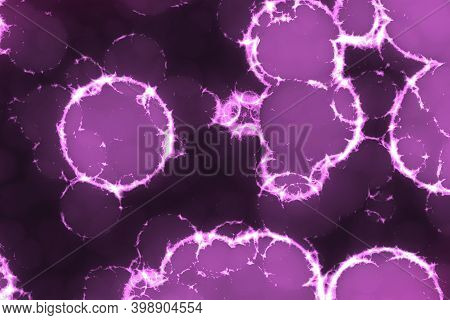 Artistic Nice Pink Many Biological Cells Computer Graphic Background Illustration